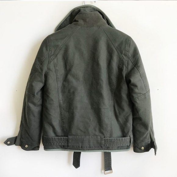 NEW Zadig & Voltaire Olive Green Kawa Parka Jacket SMALL - Picture 4 of 8